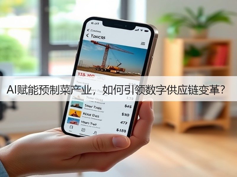 AI赋能预制菜产业，如何引领数字供应链变