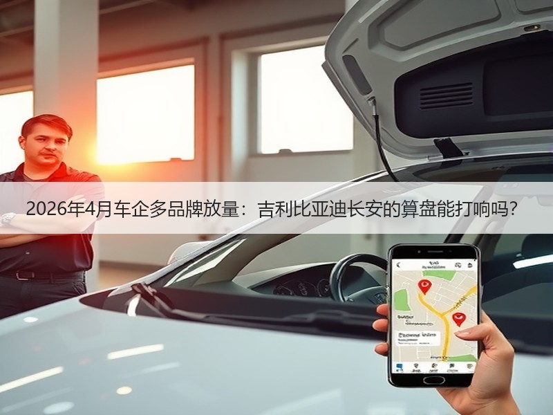 2026年4月车企多品牌放量：吉利比亚迪
