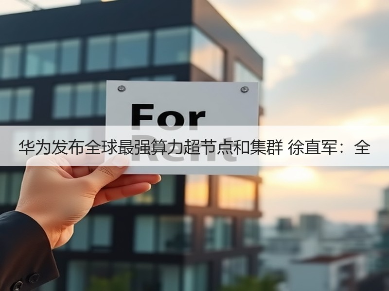华为发布全球最强算力超节点和集群 徐直军