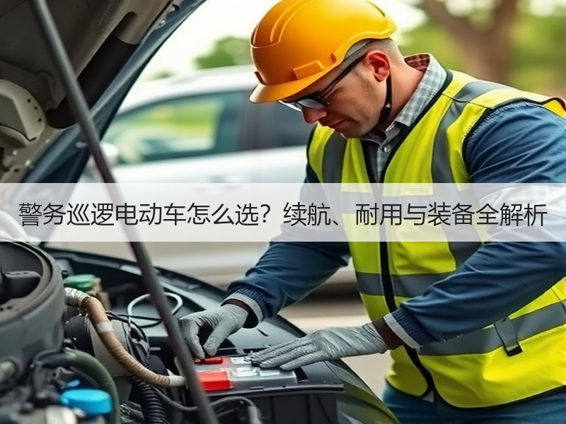 警务巡逻电动车怎么选？续航、耐用与装备全
