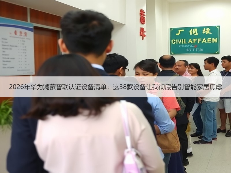 2026年华为鸿蒙智联认证设备清单：这3