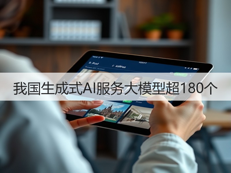 我国生成式AI服务大模型超180个