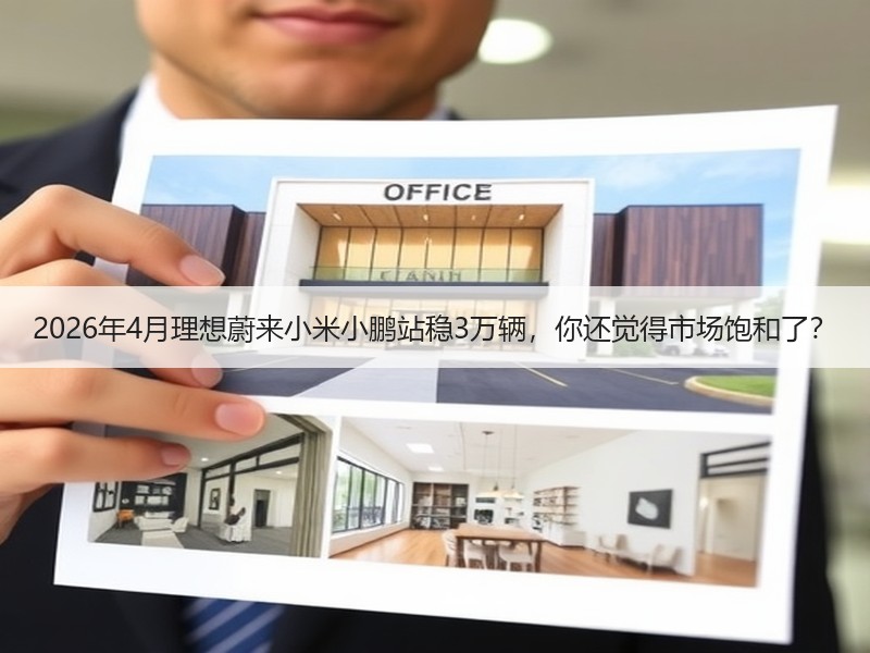 2026年4月理想蔚来小米小鹏站稳3万辆