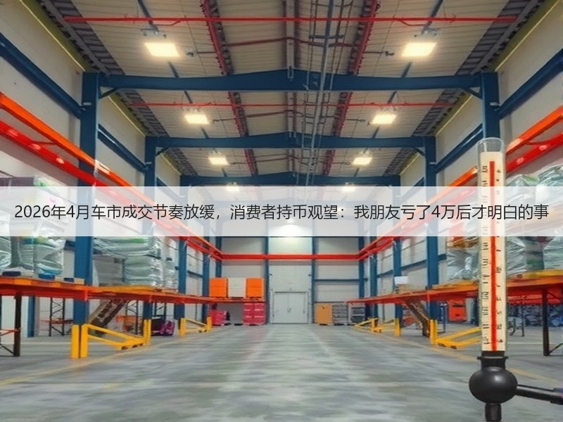 2026年4月车市成交节奏放缓，消费者持