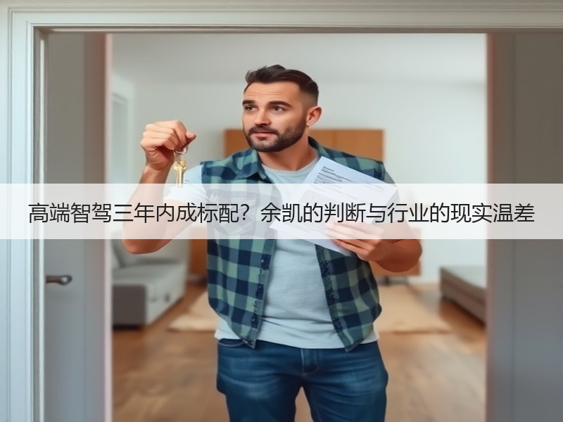 高端智驾三年内成标配？余凯的判断与行业的