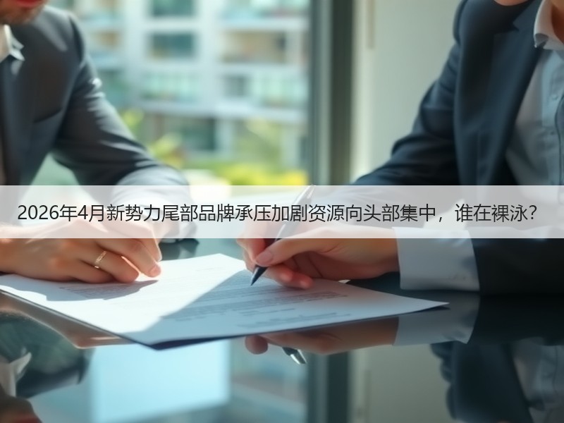 2026年4月新势力尾部品牌承压加剧资源
