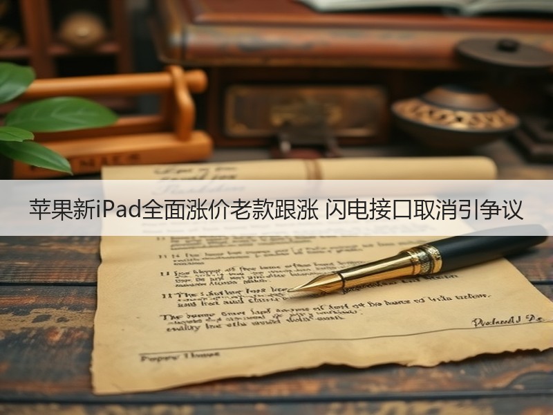 苹果新iPad全面涨价老款跟涨 闪电接口