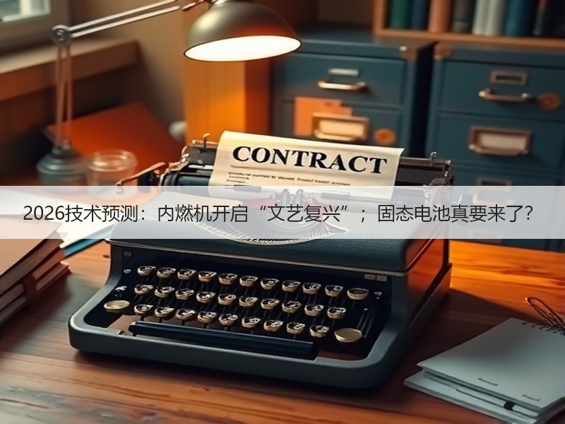 2026技术预测：内燃机开启“文艺复兴”
