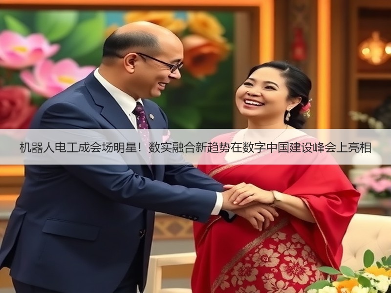 机器人电工成会场明星！数实融合新趋势在数