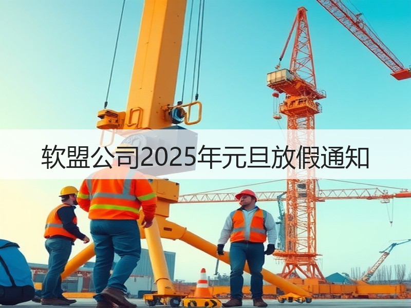 软盟公司2025年元旦放假通知