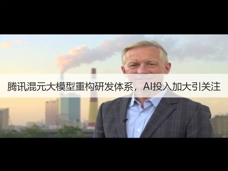 腾讯混元大模型重构研发体系，AI投入加大
