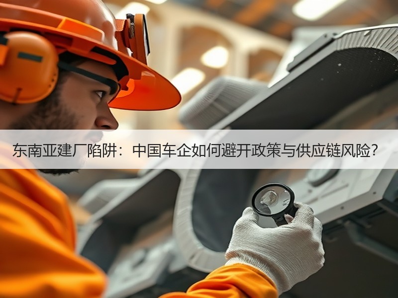 东南亚建厂陷阱：中国车企如何避开政策与供