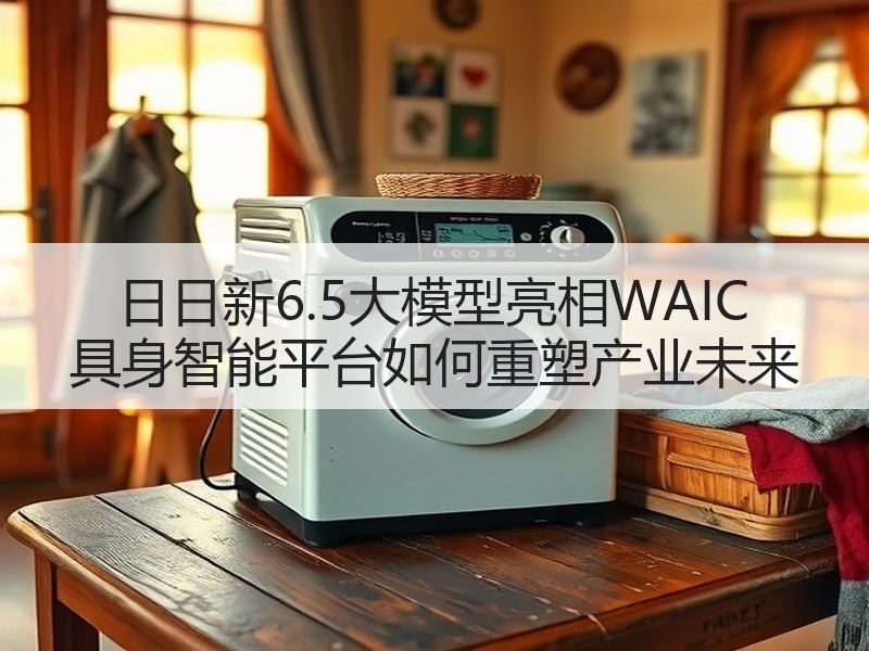 日日新6.5大模型亮相WAIC 具身智能