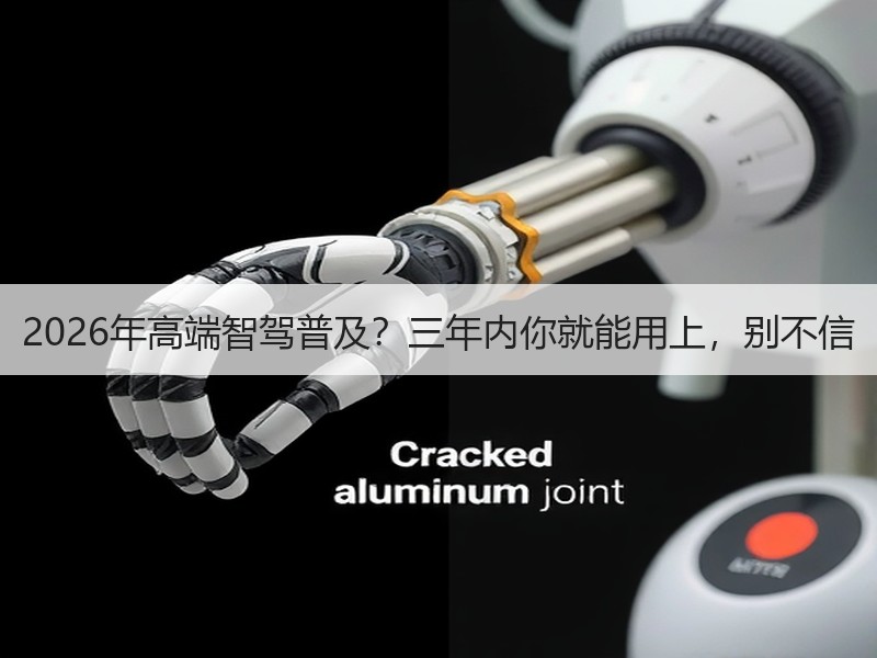 2026年高端智驾普及？三年内你就能用上