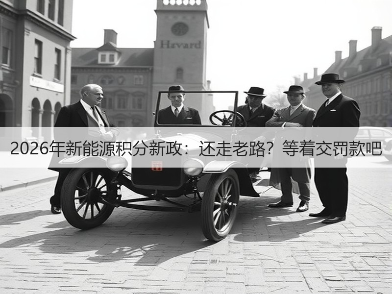 2026年新能源积分新政：还走老路？等着