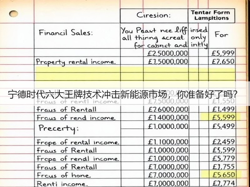 宁德时代六大王牌技术冲击新能源市场，你准