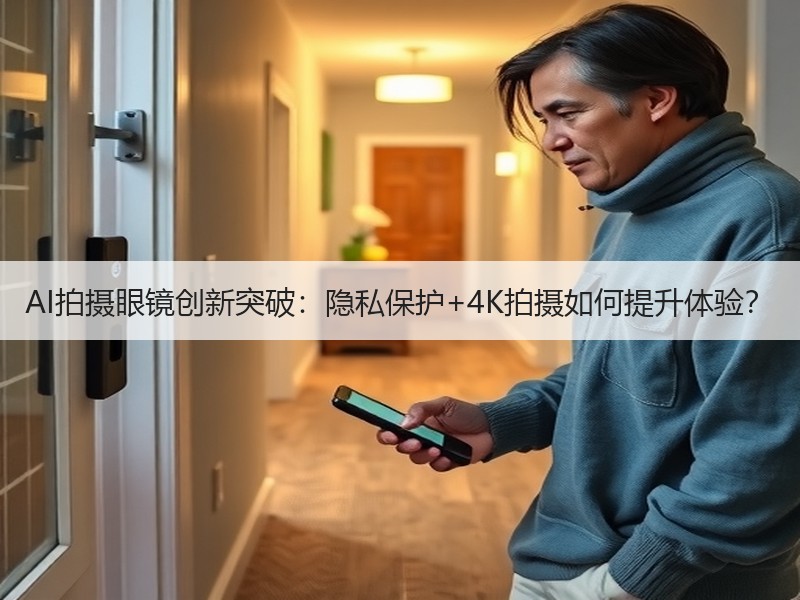 AI拍摄眼镜创新突破：隐私保护+4K拍摄