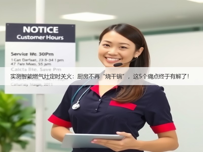 实测智能燃气灶定时关火：厨房不再“烧干锅