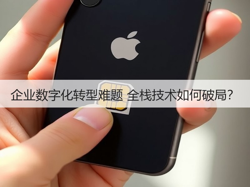 企业数字化转型难题 全栈技术如何破局？