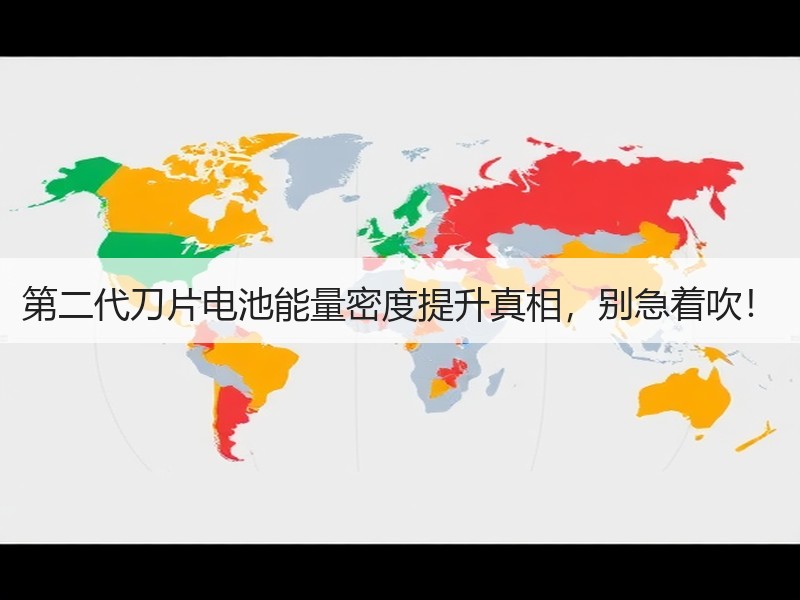 第二代刀片电池能量密度提升真相，别急着吹