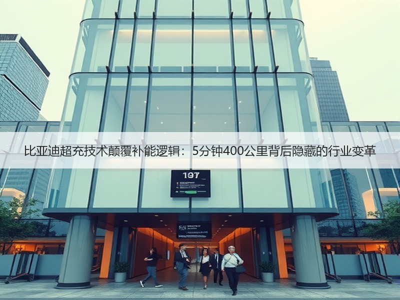 比亚迪超充技术颠覆补能逻辑：5分钟400