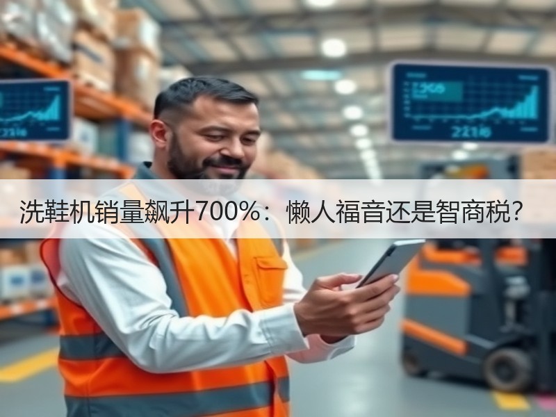 洗鞋机销量飙升700%：懒人福音还是智商
