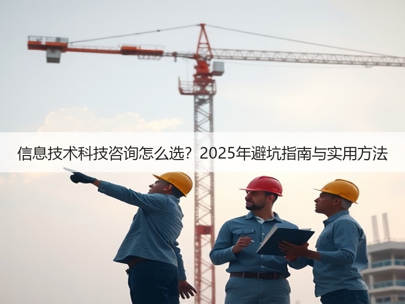 信息技术科技咨询怎么选？2025年避坑指