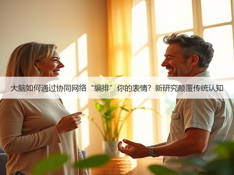 大脑如何通过协同网络“编排”你的表情？新