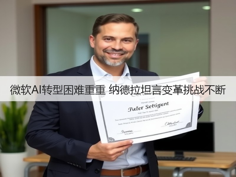 微软AI转型困难重重 纳德拉坦言变革挑战