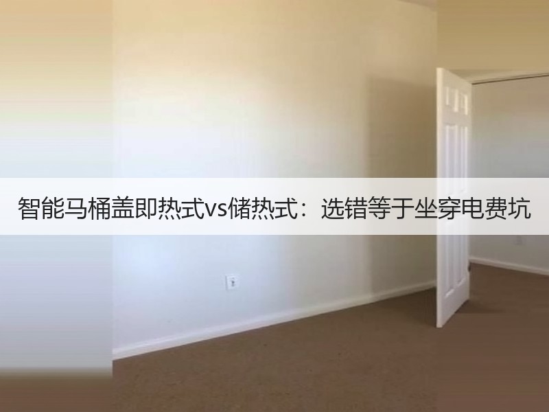智能马桶盖即热式vs储热式：选错等于坐穿