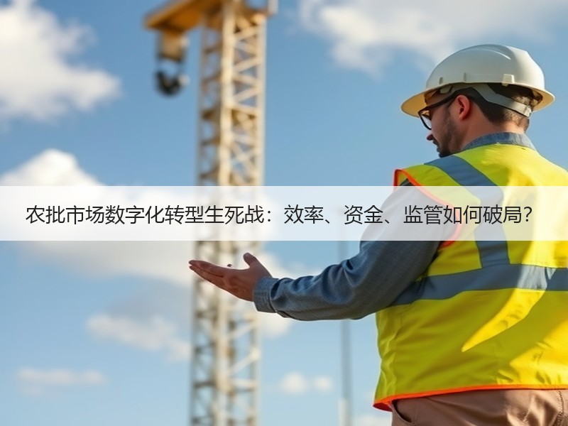 农批市场数字化转型生死战：效率、资金、监