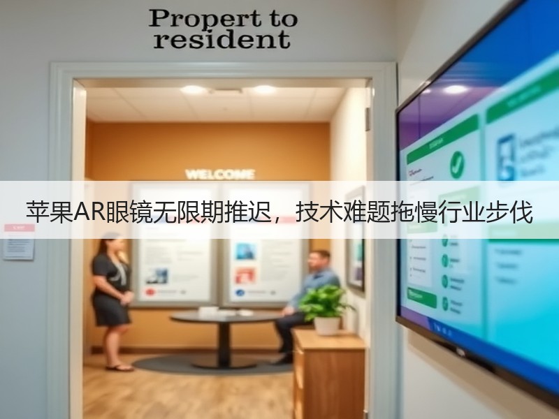 苹果AR眼镜无限期推迟，技术难题拖慢行业