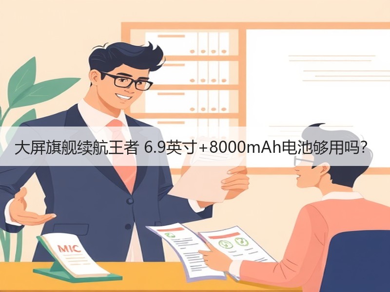 大屏旗舰续航王者 6.9英寸+8000m