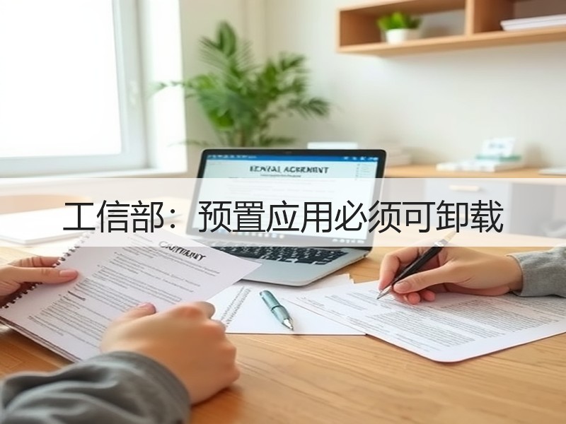 工信部：预置应用必须可卸载