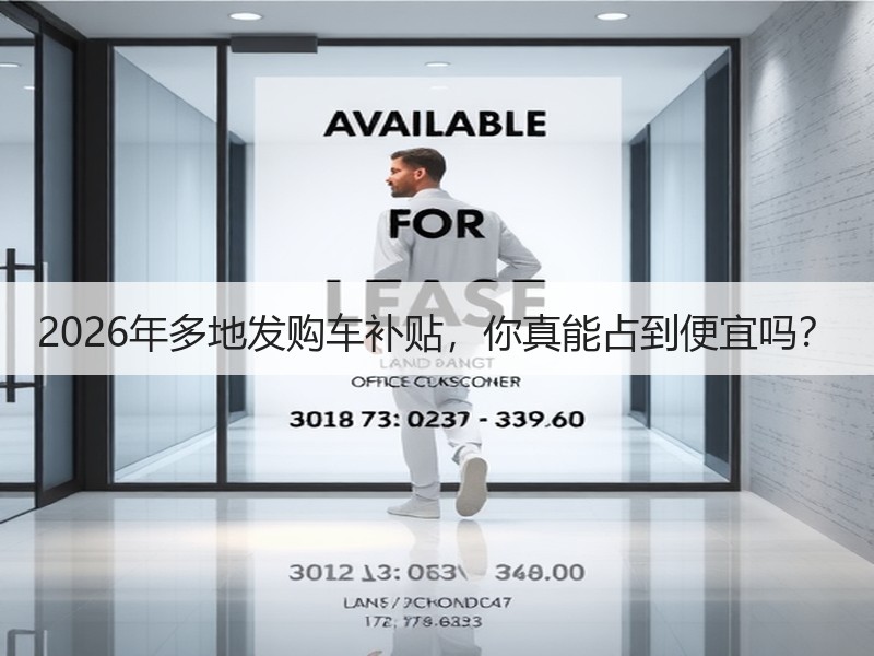 2026年多地发购车补贴，你真能占到便宜