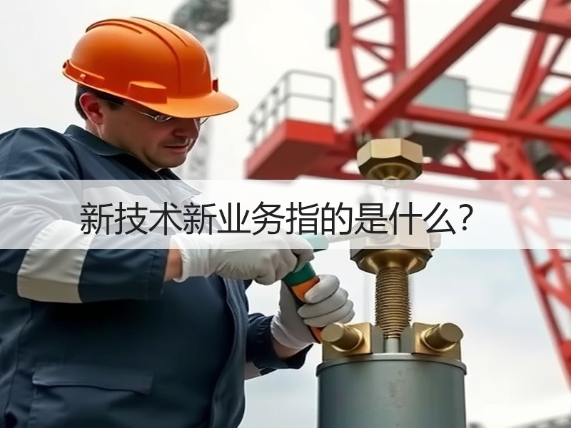 新技术新业务指的是什么？