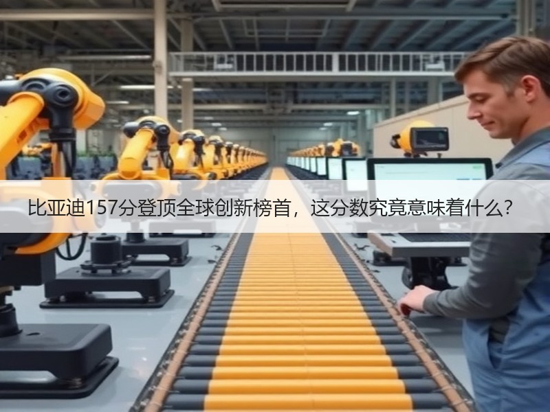比亚迪157分登顶全球创新榜首，这分数究