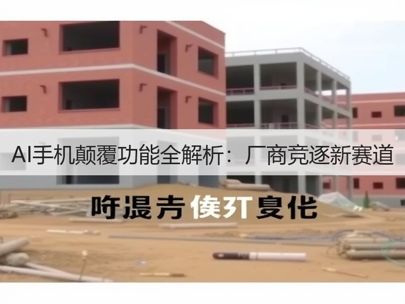 AI手机颠覆功能全解析：厂商竞逐新赛道