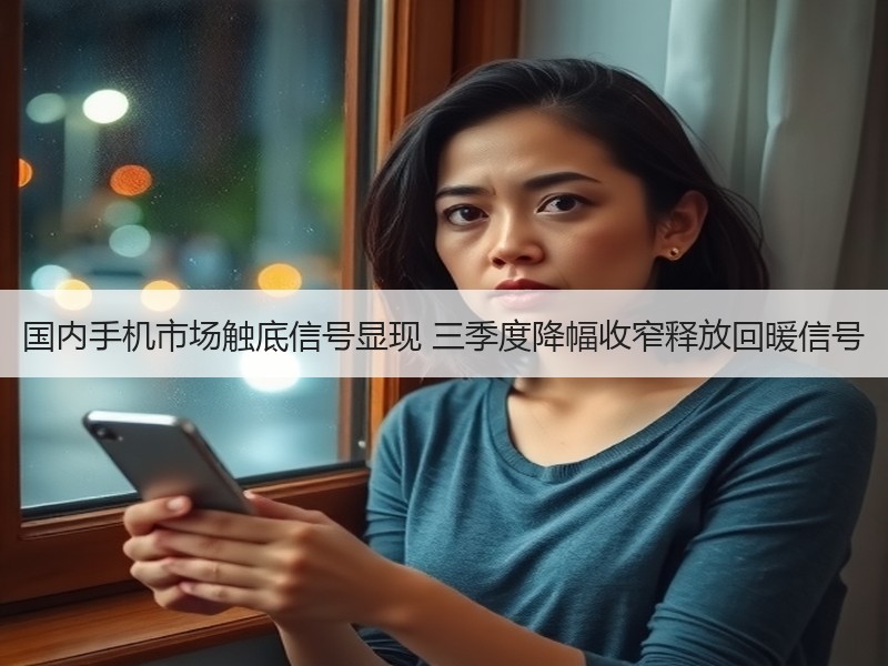 国内手机市场触底信号显现 三季度降幅收窄