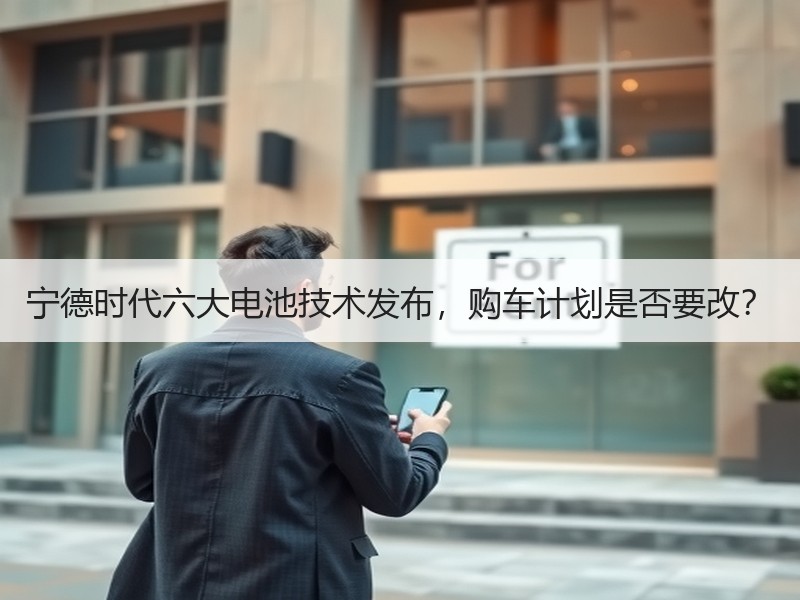宁德时代六大电池技术发布，购车计划是否要