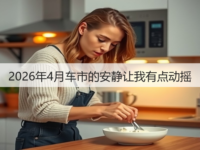 2026年4月车市的安静让我有点动摇