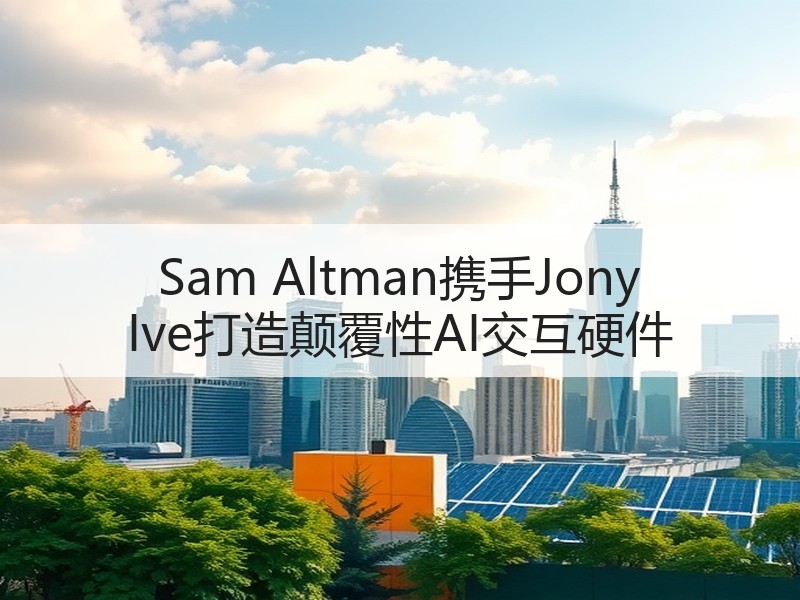 Sam Altman携手Jony Ive