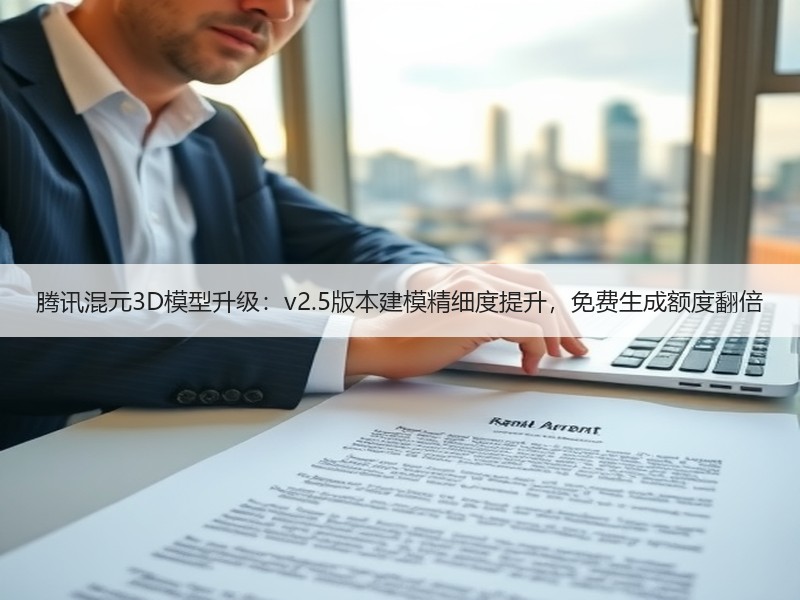 腾讯混元3D模型升级：v2.5版本建模精
