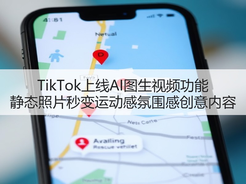 TikTok上线AI图生视频功能 静态照