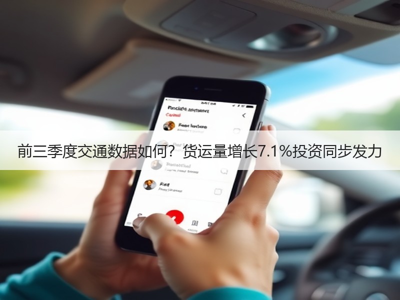 前三季度交通数据如何？货运量增长7.1%