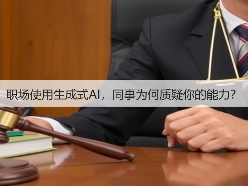 职场使用生成式AI，同事为何质疑你的能力
