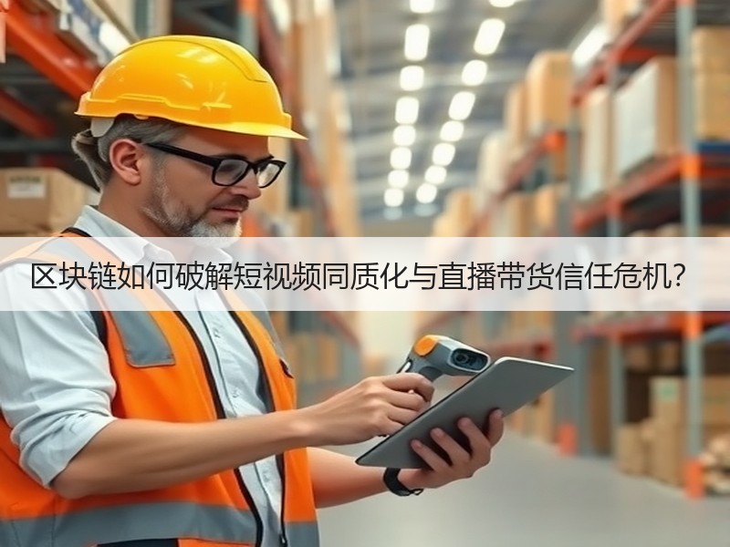 区块链如何破解短视频同质化与直播带货信任