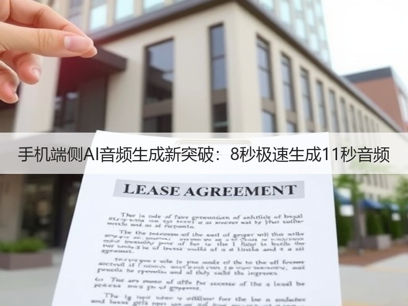 手机端侧AI音频生成新突破：8秒极速生成