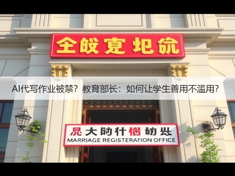 AI代写作业被禁？教育部长：如何让学生善