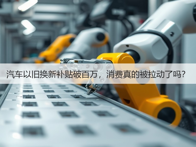 汽车以旧换新补贴破百万，消费真的被拉动了